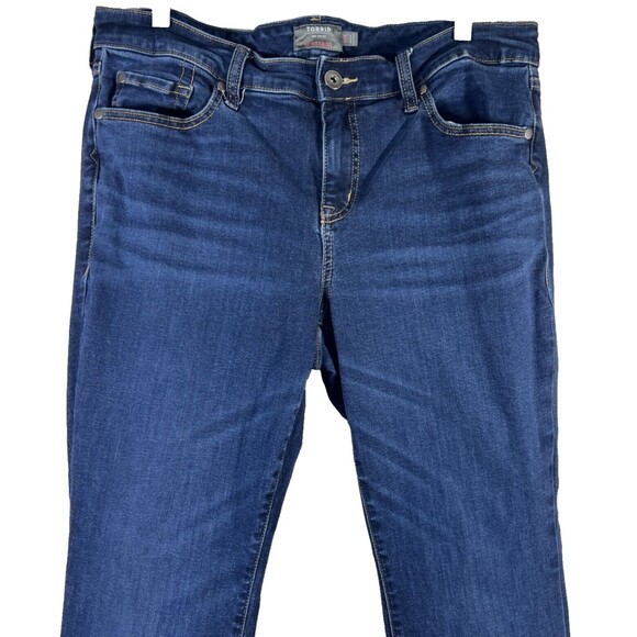 TORRID Size 14 R Mid Rise Slit Boot Blue Denim Jeans Super Soft - Picture 3 of 12